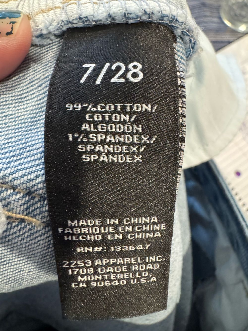 BCBGeneration Mega Cuff Wide Leg High Waisted Light Blue Jeans Size 28 - Picture 6 of 6